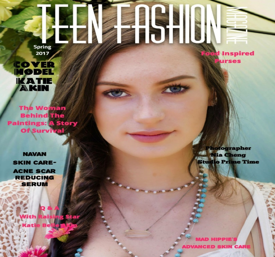 Katie Books Cover Of Teen Fashion Magazine