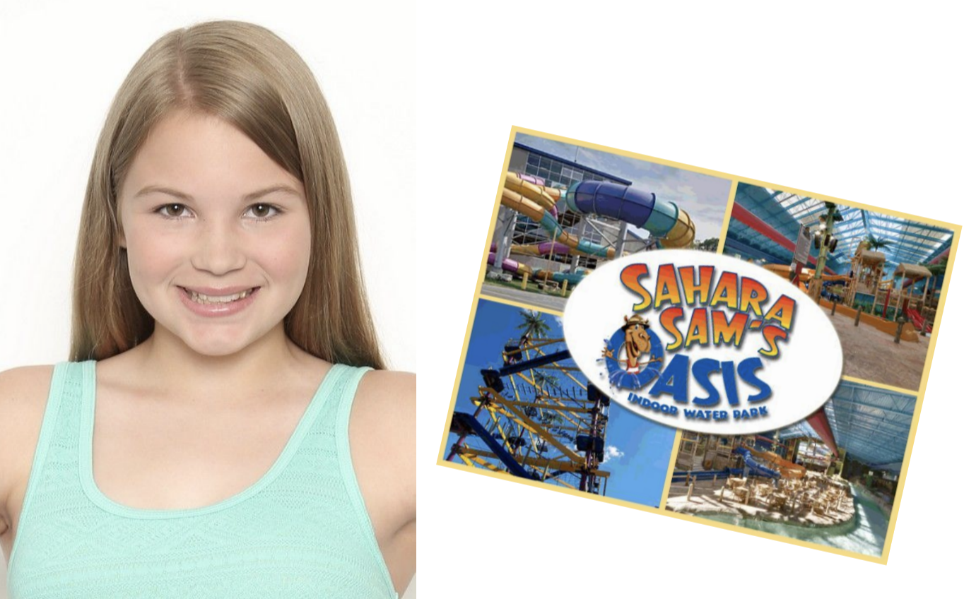 Hailey Booked Sahara Sam’s Water Park Commercial
