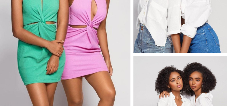 Collage Of Jituu And Sutuumee Modeling Together In Different Poses